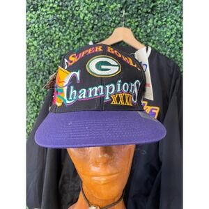 vtg 90s GREENBAY PACKER SUPERBOWL Hat cap football collectible deadstock vintage